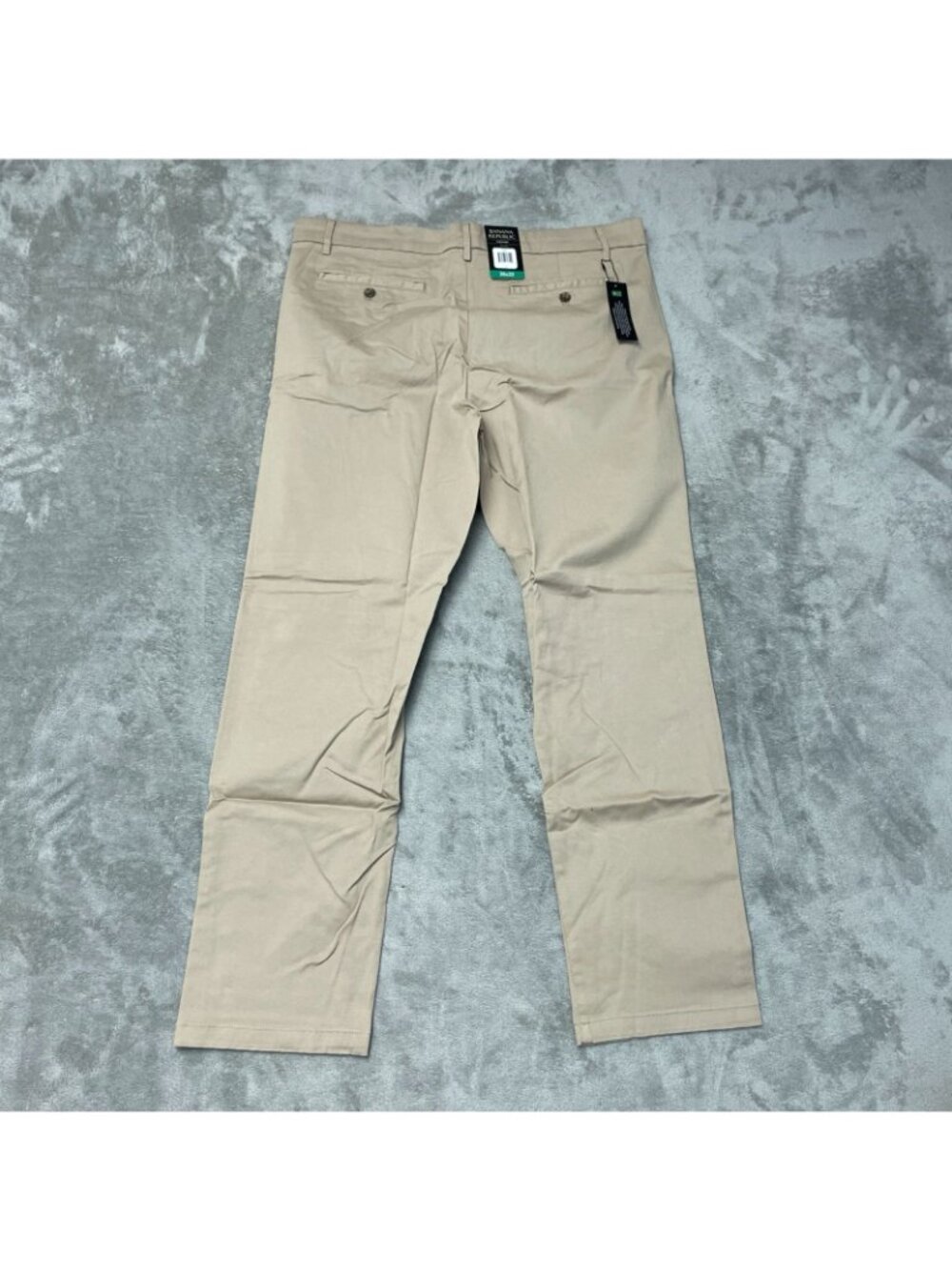 Banana Republic Men's 38x32 Chino Pants Slim Straight Fit Beige Stretch d1828 - Picture 6 of 13